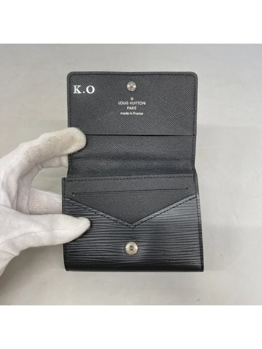 Louis Vuitton Card Case Epi Anvelopecarte de Visite Noir